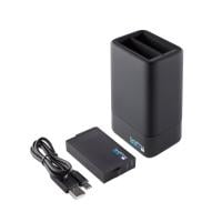 GoPro Dual Battery Charger + Akku für GoPro Fusion