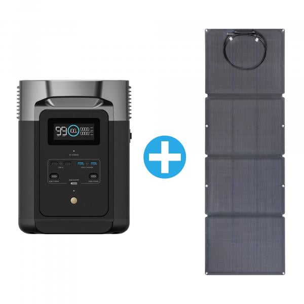 EcoFlow DELTA 2 Solar 110W Bundle