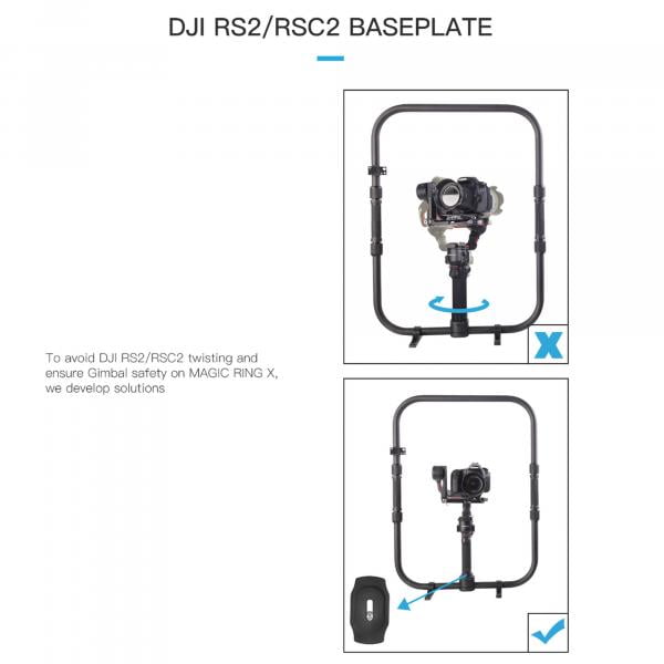 digitalfoto Ring Grip für DJI Ronin-S/SC/RS2/RSC2